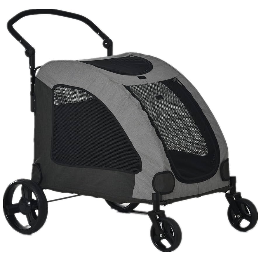 ペットカート 折りたたみ 多頭 中型犬 小型犬 猫　組立簡単 軽量 工具不要 ペットカート 対面式 折りたたみ 多頭 中型犬 小型犬 猫 2way